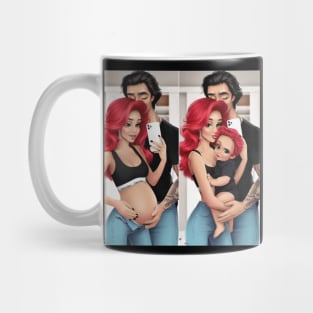 a happy family. Find differences Mug